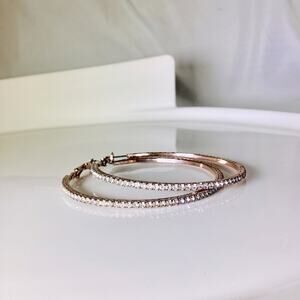 Large Crystal Hoops